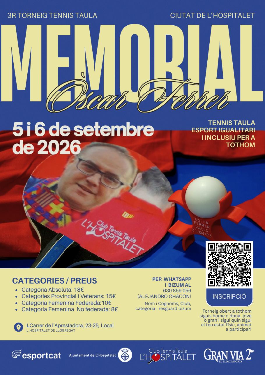 Cartell Memorial Òscar Ferrer 2026